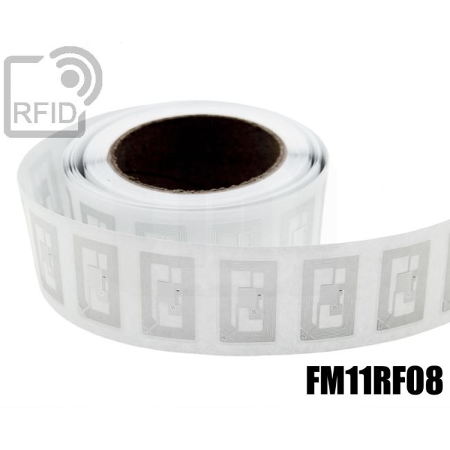 EH05C07 Etichette 40 x 25 mm RFID trasparente FM11RF08 thumbnail