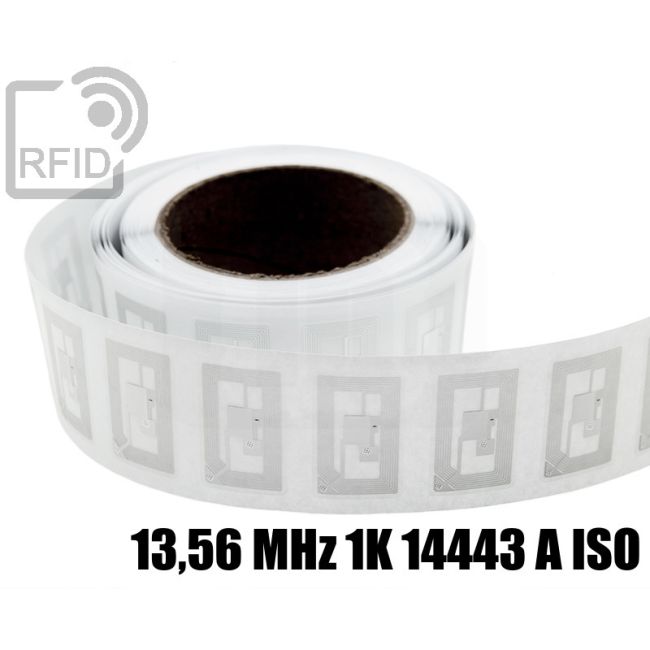 EH05C23 Etichette 40 x 25 mm RFID trasparente 13