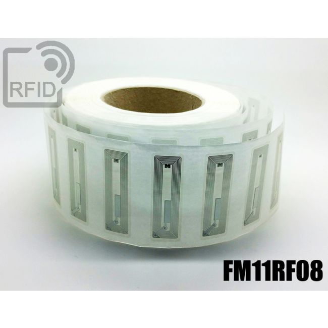 EH20C07 Etichette 56 x 18 mm RFID trasparente FM11RF08 thumbnail