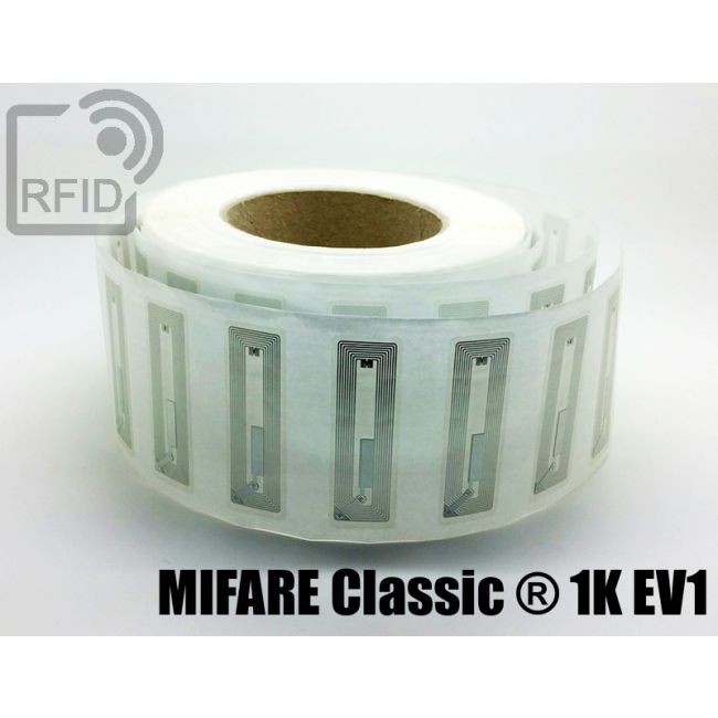 EH20C08 Etichette 56 x 18 mm RFID trasparente Mifare Classic ® 1K Ev1 swatch