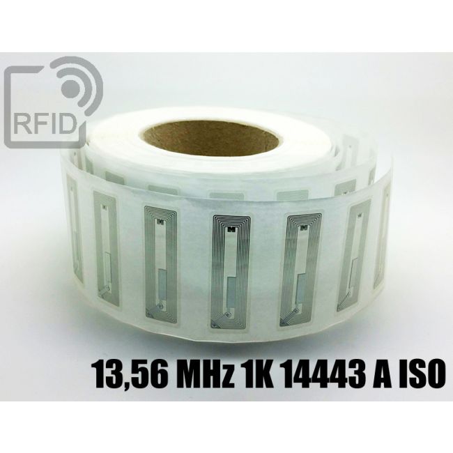 EH20C23 Etichette 56 x 18 mm RFID trasparente 13