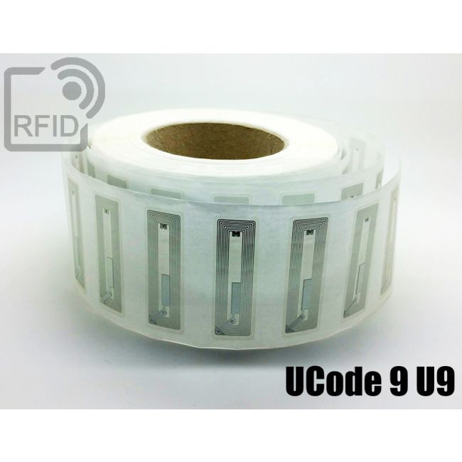 EH20C38 Etichette 56 x 18 mm RFID trasparente UCode 9 U9 thumbnail