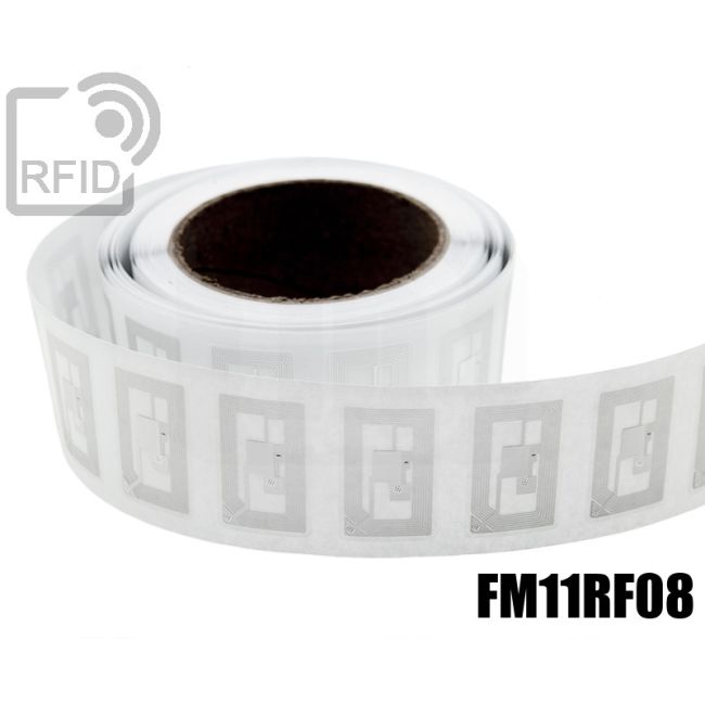 EH22C07 Etichette 21 x 12 mm RFID trasparente FM11RF08 thumbnail