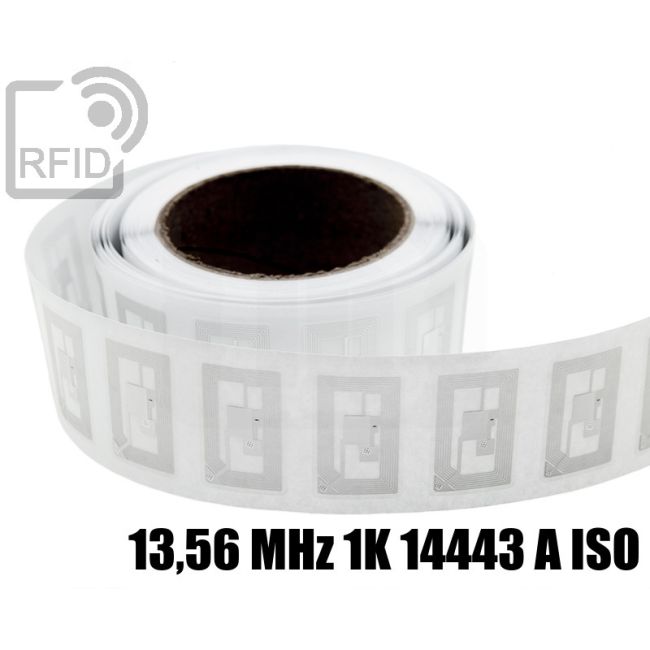 EH22C23 Etichette 21 x 12 mm RFID trasparente 13