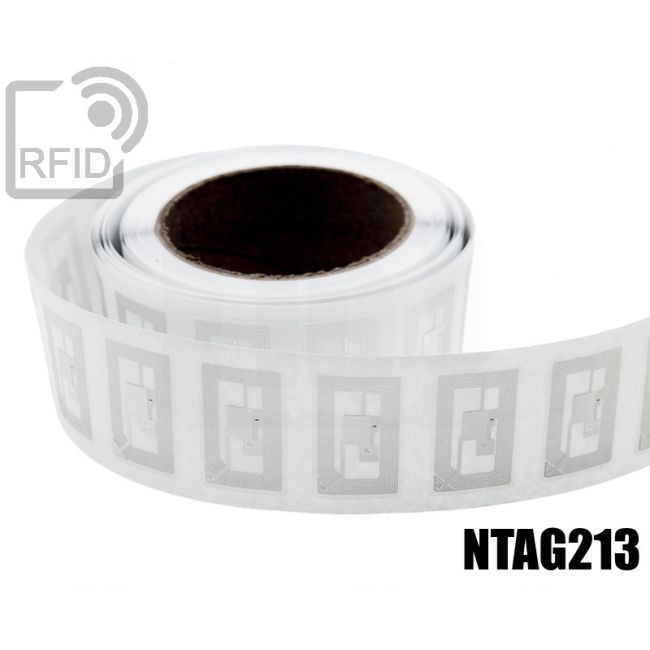 EH22C67 Etichette 21 x 12 mm RFID trasparente NFC ntag213 swatch