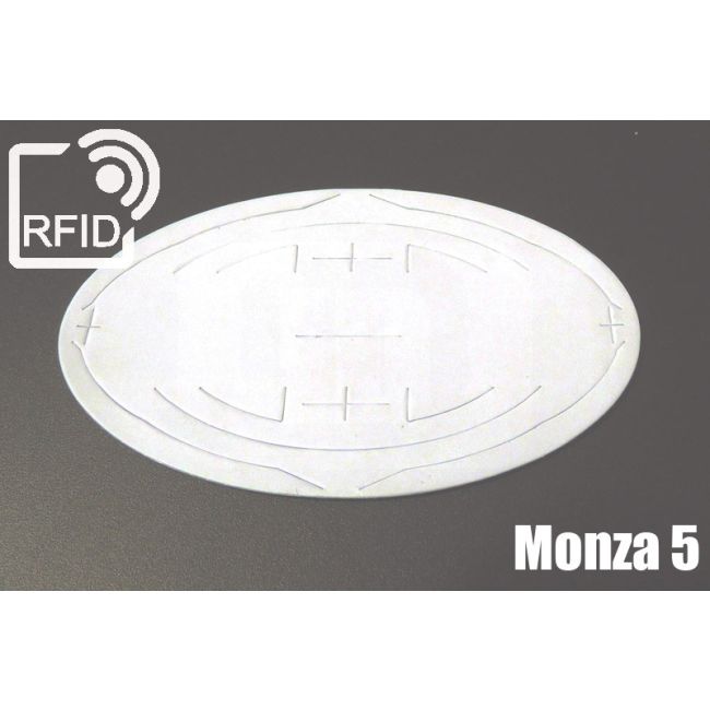 ES01C32 Etichette 110 x 66 mm RFID ovali antitamper Monza 5 swatch