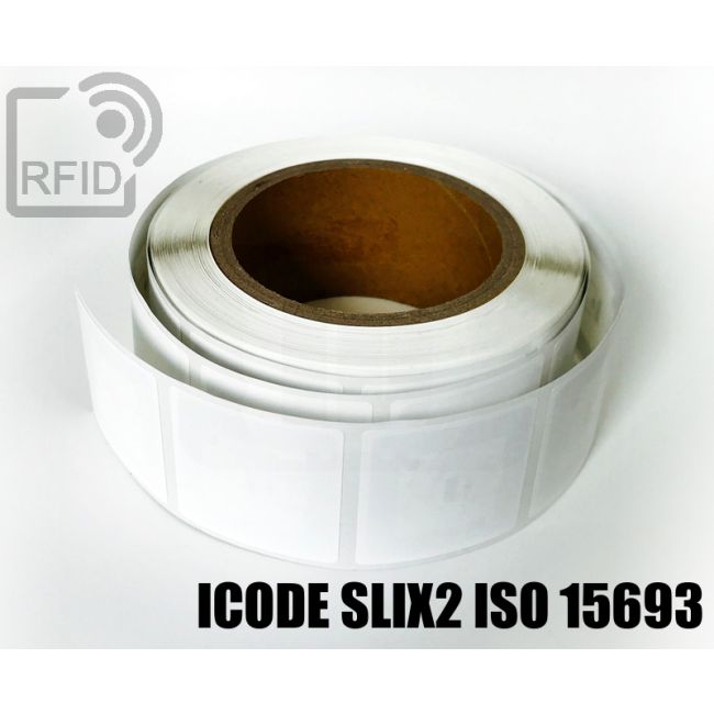 ES03C85 Etichette 50 x 50 mm RFID per biblioteche NFC ICode SLIX2 iso 15693 swatch