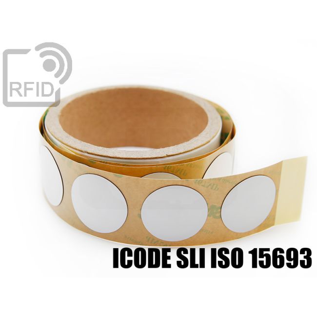 ES04C11 Etichette 30 mm diam. RFID antimetallo NFC ICode SLI iso 15693 swatch