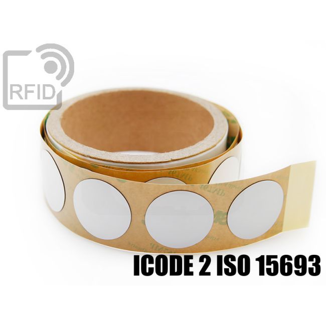 ES04C51 Etichette 30 mm diam. RFID antimetallo ICode 2 iso 15693 swatch