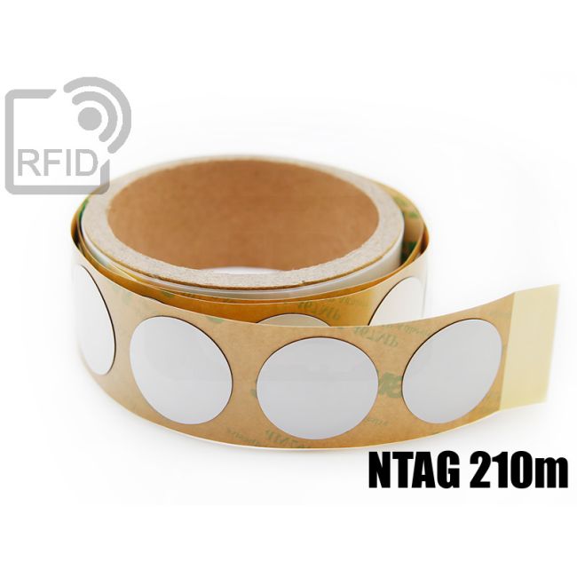 ES04C78 Etichette RFID antimetallo diam. 30 mm NFC NTAG 210m thumbnail