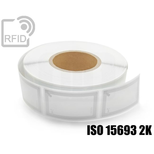 ES06C24 Etichette 49 x 81 mm RFID per biblioteche NFC ISO 15693 2K swatch