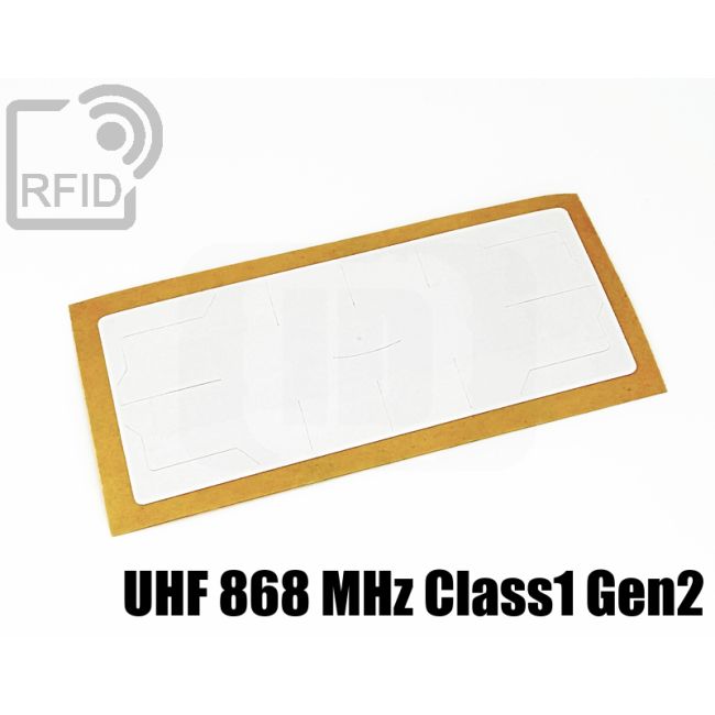 ES07C81 Etichette 110 x 45 mm RFID antimanomissione UHF 868 MHz Class1 Gen2 thumbnail