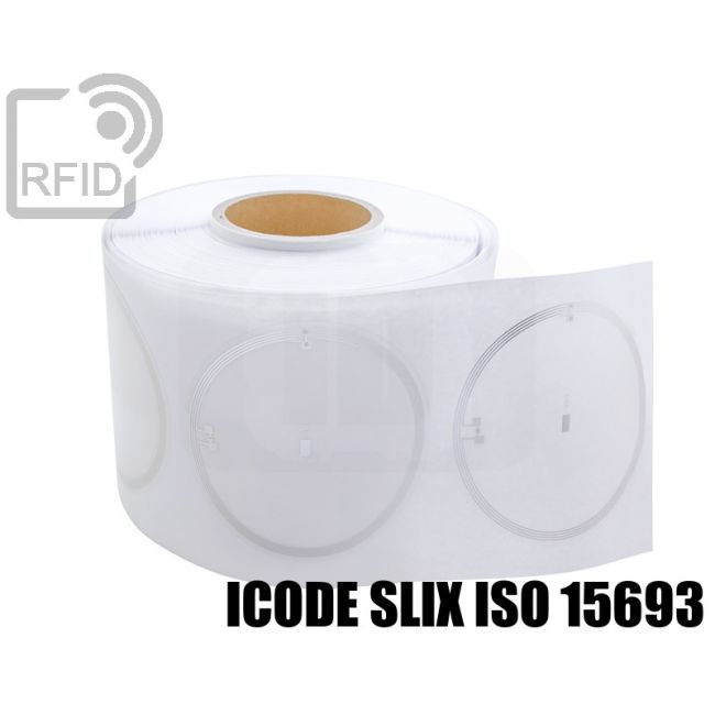 ES15C53 Etichette 116 mm RFID CD/DVD ICode SLIX iso 15693 swatch