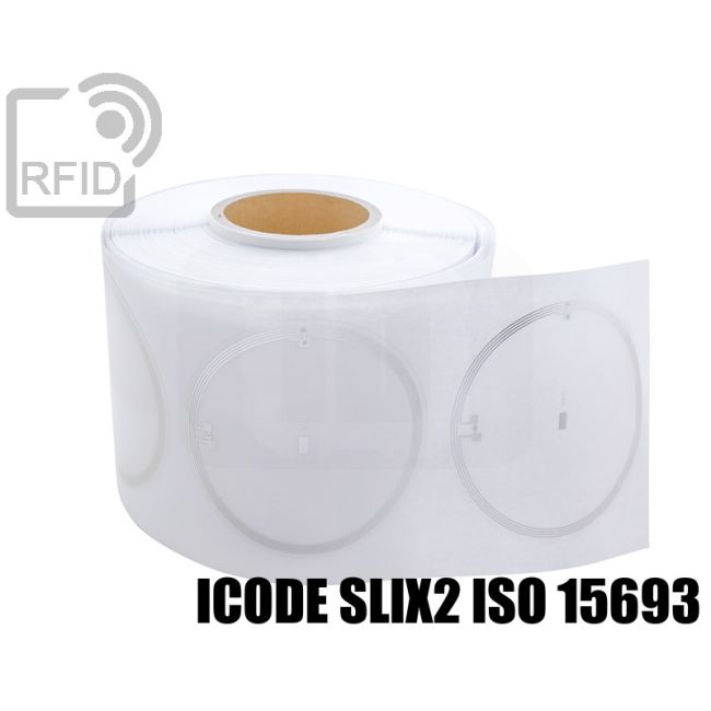 ES15C85 Etichette 116 mm RFID CD/DVD NFC ICode SLIX2 iso 15693 swatch