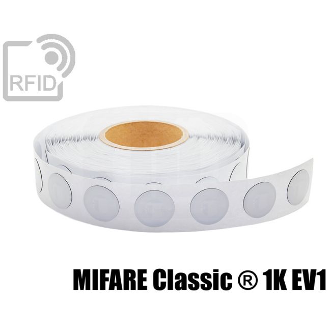 ES18C08 Etichette 35 mm diam. RFID antimetallo Mifare Classic ® 1K Ev1 swatch