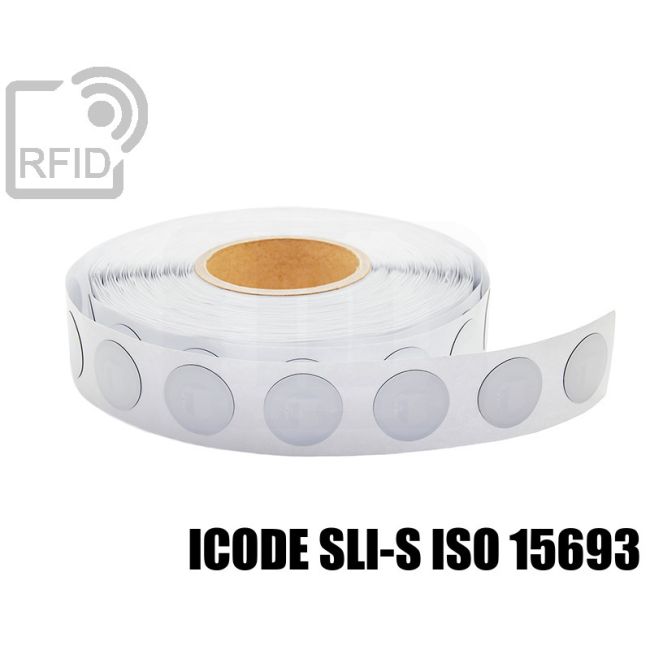 ES18C52 Etichette 35 mm diam. RFID antimetallo ICode SLI-S iso 15693 swatch