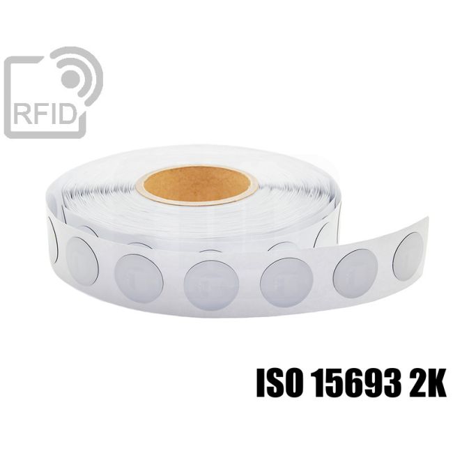 ES19C24 Etichette 18 mm diam. RFID antimetallo NFC ISO 15693 2K swatch