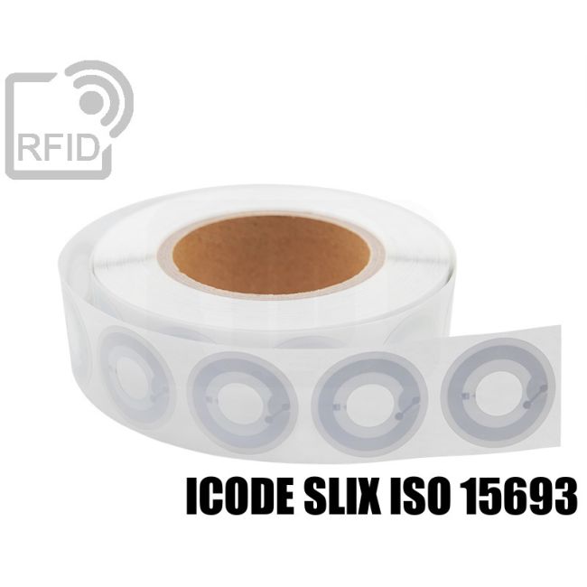 ES20C53 Etichette 40 mm RFID CD/DVD ICode SLIX iso 15693 swatch