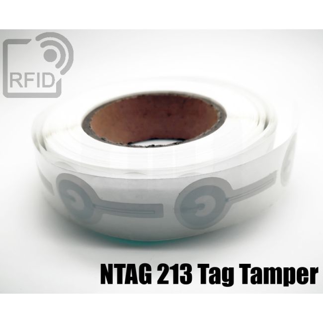 ES21C82 Etichette 30 mm diam anti-manomissione NFC Ntag 213 Tag Tamper swatch