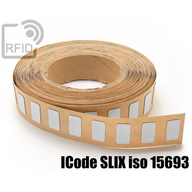 ES22C53 Etichette 25 x 25 mm RFID antimetallo ICode SLIX iso 15693 swatch