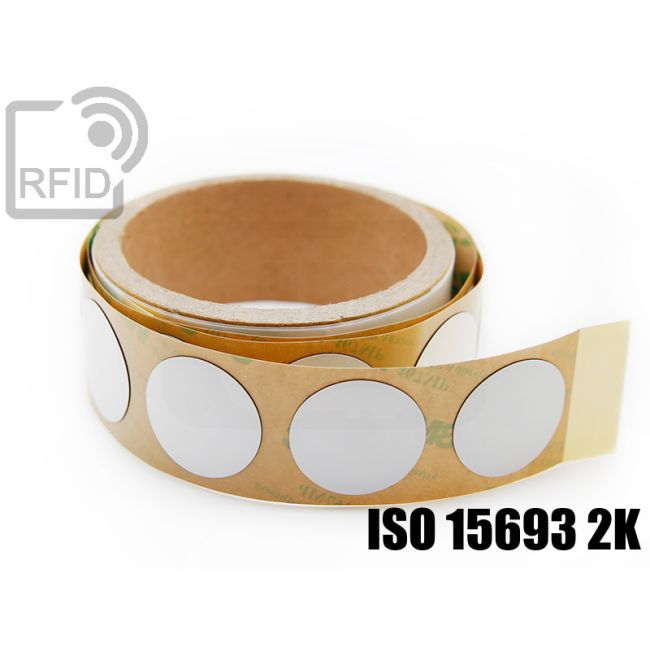 ES23C24 Etichette 25 mm diam. RFID antimetallo NFC ISO 15693 2K swatch