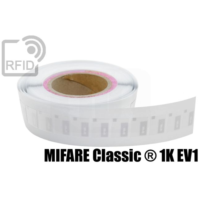 ES28C08 Etichette 20 x 25 mm RFID tessili nylon Mifare Classic ® 1K Ev1 swatch