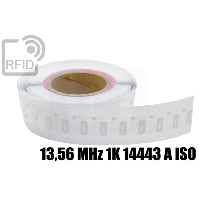 ES28C23 Etichette 20 x 25 mm RFID tessili nylon 13