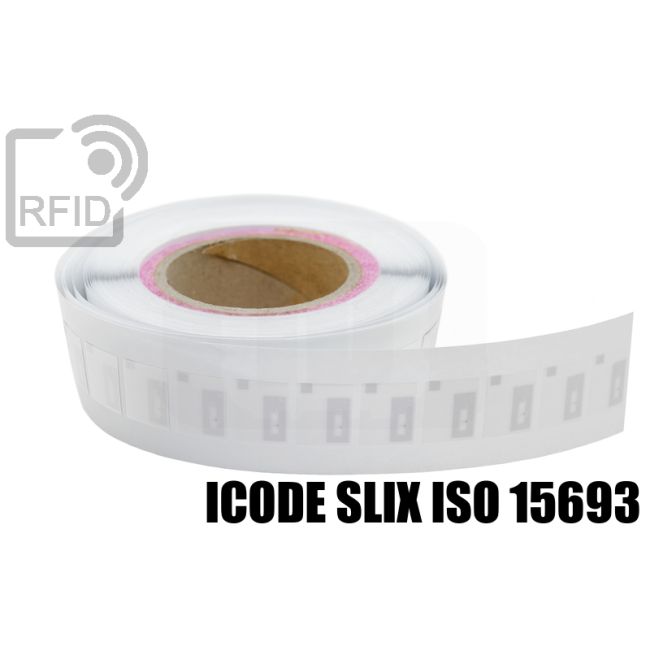 ES28C53 Etichette 20 x 25 mm RFID tessili nylon ICode SLIX iso 15693 swatch