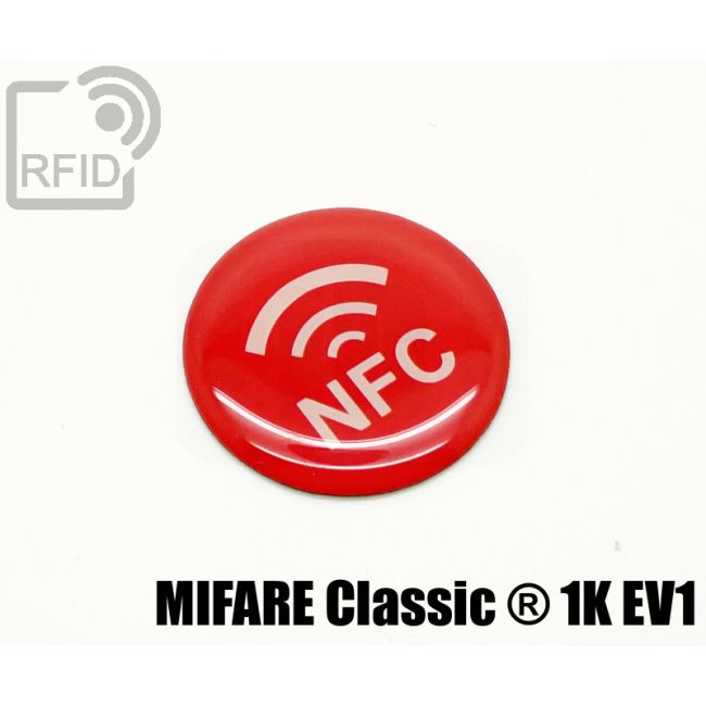 ES30C08 Etichette 25 mm diam. RFID resina Mifare Classic ® 1K Ev1 swatch