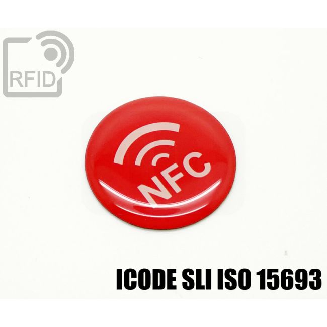 ES30C11 Etichette 25 mm diam. RFID resina NFC ICode SLI iso 15693 swatch