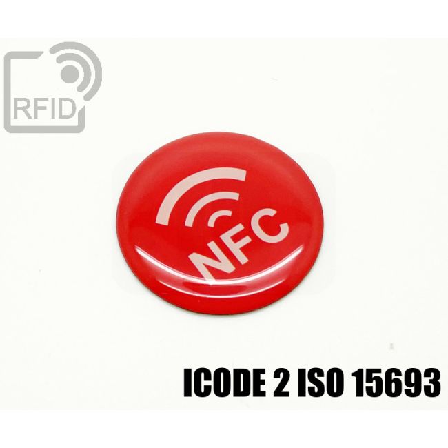 ES30C51 Etichette 25 mm diam. RFID resina ICode 2 iso 15693 swatch