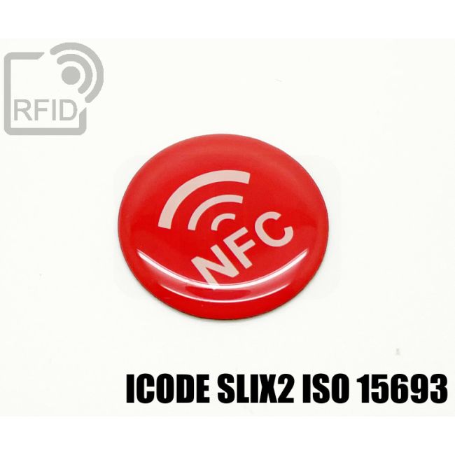 ES30C85 Etichette 25 mm diam. RFID resina NFC ICode SLIX2 iso 15693 swatch