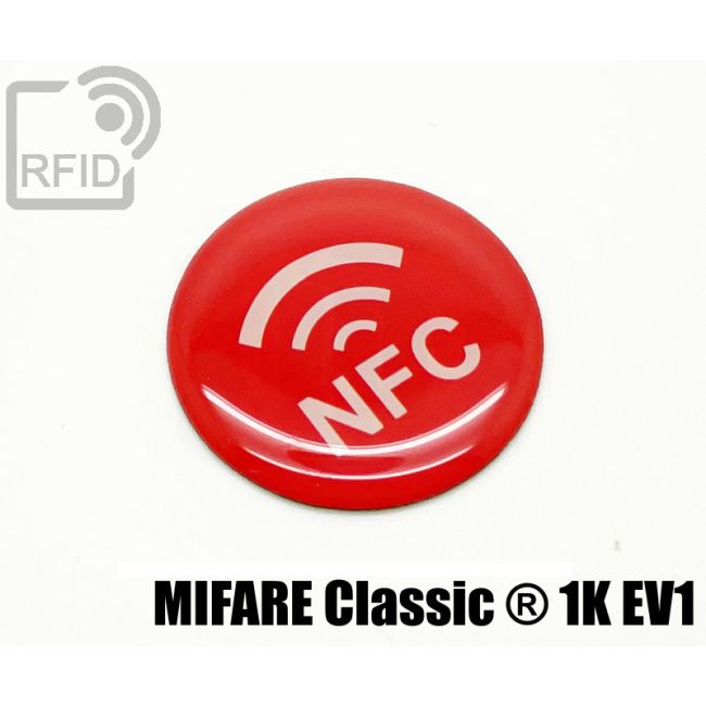 ES31C08 Etichette 30 mm diam. RFID resina Mifare Classic ® 1K Ev1 swatch