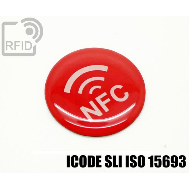 ES31C11 Etichette 30 mm diam. RFID resina NFC ICode SLI iso 15693 swatch