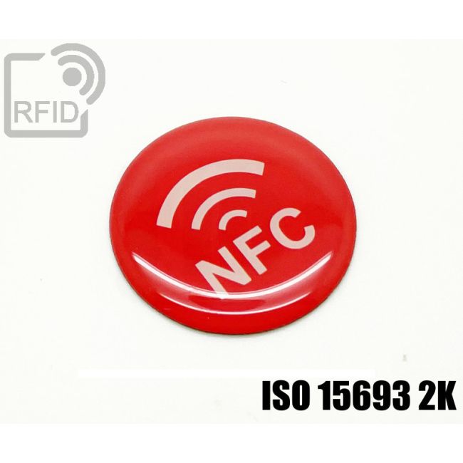 ES31C24 Etichette 30 mm diam. RFID resina NFC ISO 15693 2K swatch