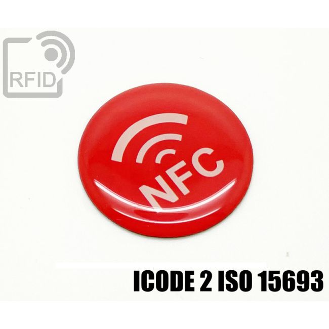 ES31C51 Etichette 30 mm diam. RFID resina ICode 2 iso 15693 swatch