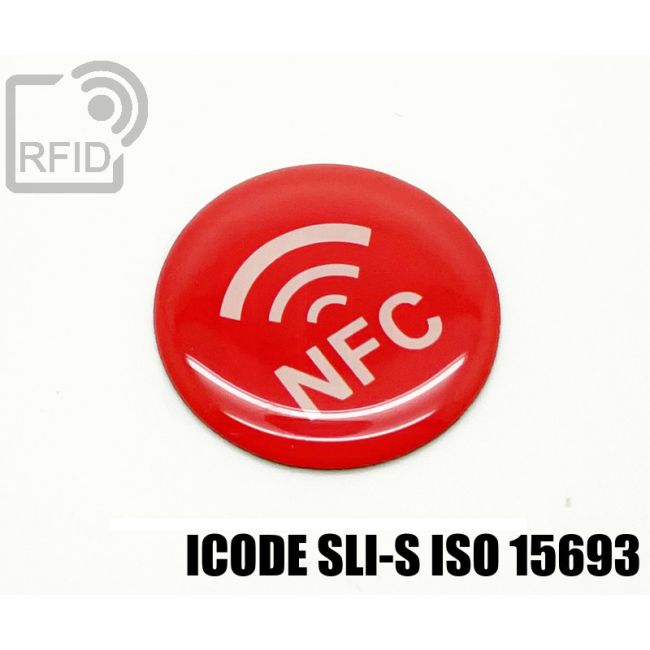 ES31C52 Etichette 30 mm diam. RFID resina ICode SLI-S iso 15693 swatch