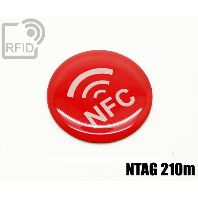 ES31C78 Etichette RFID resina diam. 30 mm NFC NTAG 210m swatch