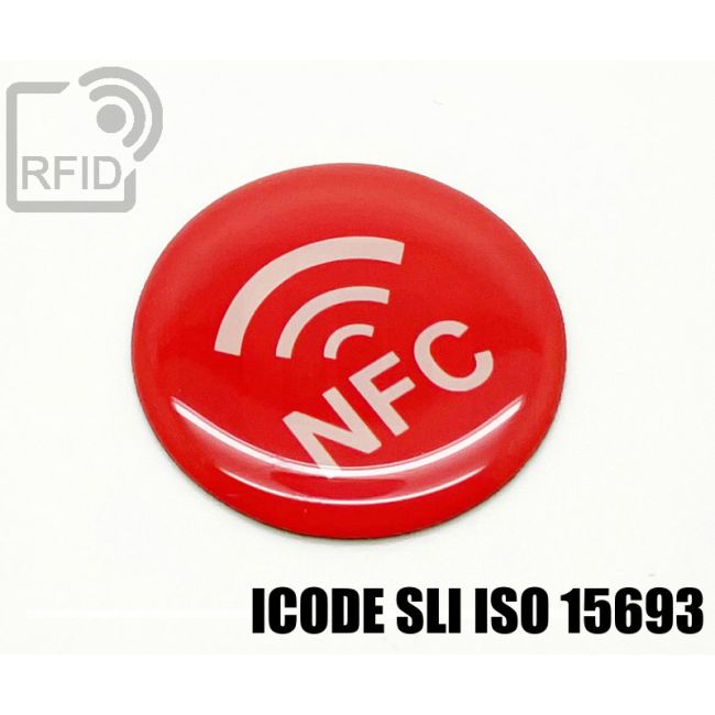 ES35C11 Etichette 35 mm diam. RFID resina NFC ICode SLI iso 15693 swatch