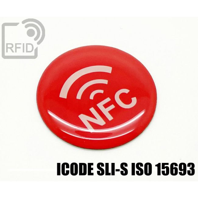 ES35C52 Etichette 35 mm diam. RFID resina ICode SLI-S iso 15693 swatch