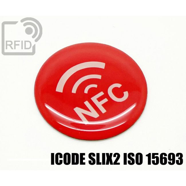 ES35C85 Etichette 35 mm diam. RFID resina NFC ICode SLIX2 iso 15693 swatch