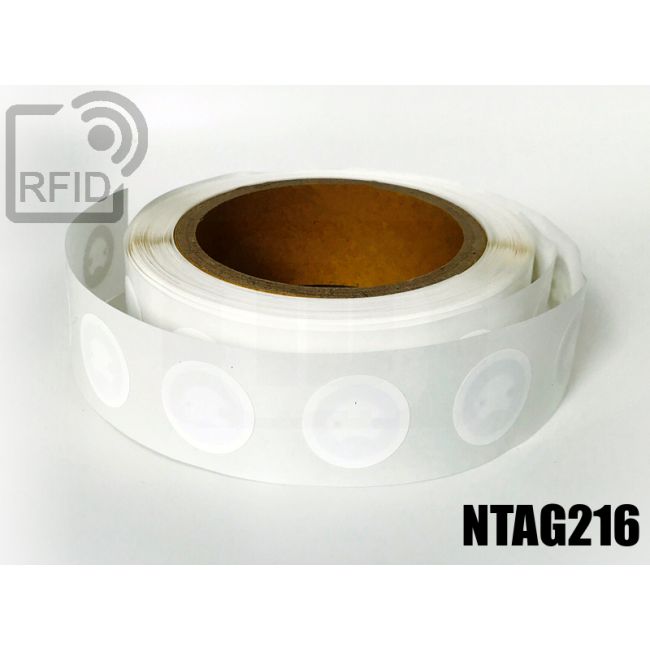 ET02C68 Etichette 30 mm diam. RFID NFC ntag216 swatch