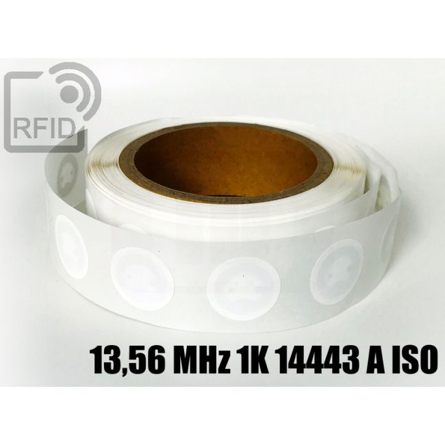 ET04C23 3000 pz Etichette 25 mm diam. RFID 13