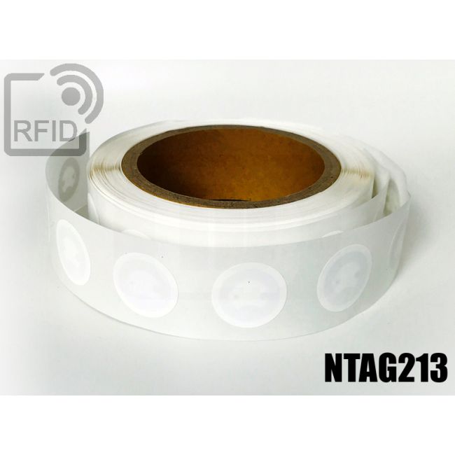 ET04C67 Etichette 25 mm diam. RFID NFC ntag213 swatch