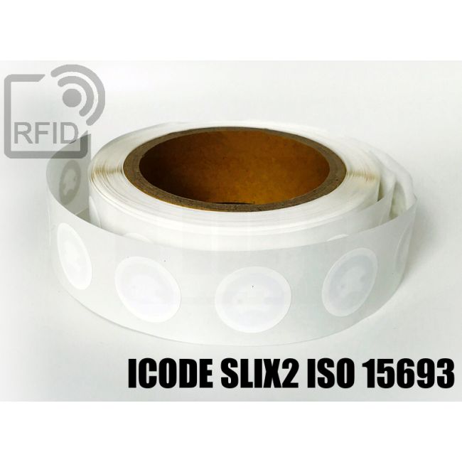 ET04C85 Etichette 25 mm diam. RFID NFC ICode SLIX2 iso 15693 swatch