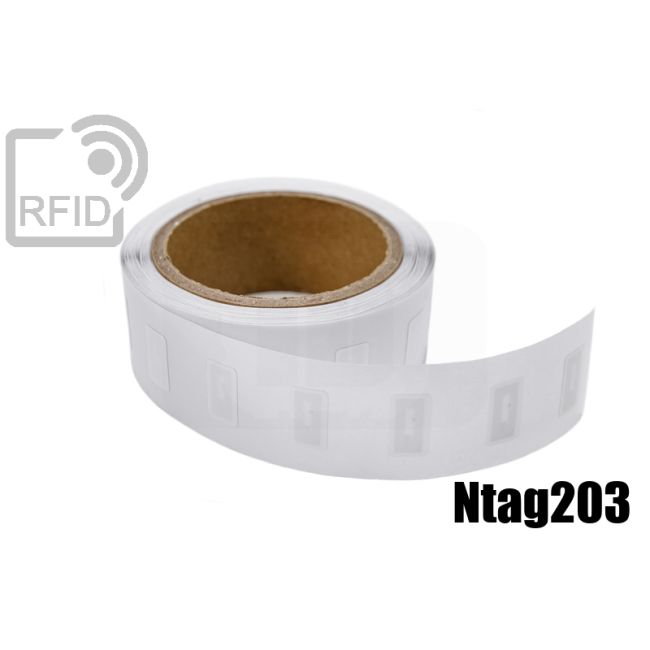 ET10C35 Etichette 21 x 12 mm RFID NFC Ntag203 swatch