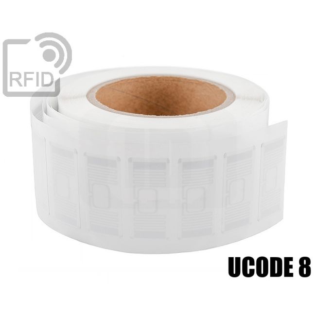 ET17C39 Etichette 50 x 25 mm RFID UCode 8 U8 swatch