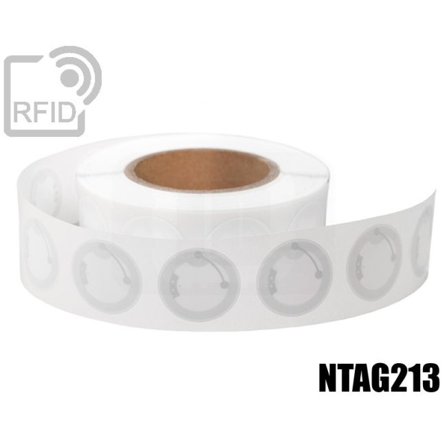 ET23C67 Etichette 38 mm diam. RFID NFC ntag213 swatch