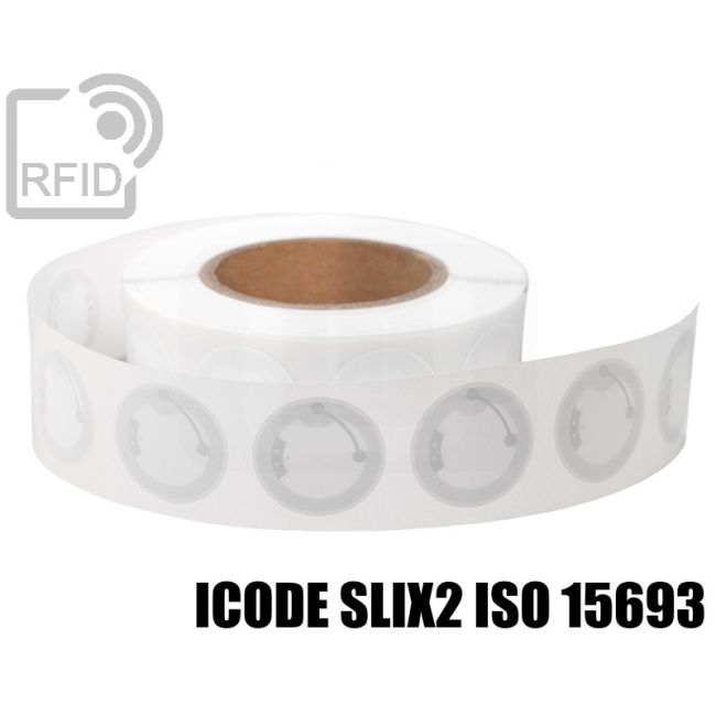 ET23C85 Etichette 38 mm diam. RFID NFC ICode SLIX2 iso 15693 swatch