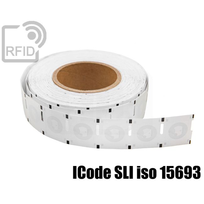 ET24C11 Etichette 25 x 25 mm RFID NFC ICode SLI iso 15693 swatch